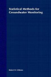 Cover of: Statistical methods for groundwater monitoring