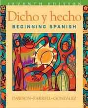Cover of: Dicho Y Hecho by Laila M. Dawson