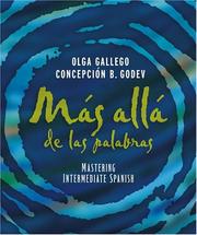 Cover of: Mas allade las palabras: Mastering Intermediate Spanish, Student Text and Cassette