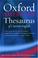 Cover of: The Oxford American thesaurus of current English