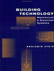 Cover of: Building Technology: Mechanical and Electrical Systems, 2nd Edition
