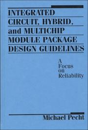Cover of: Integrated circuit, hybrid, and multichip module package design guidelines | 