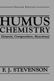 Cover of: Humus chemistry by F. J. Stevenson