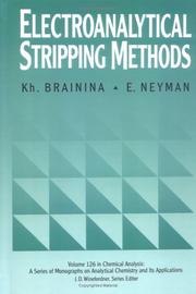 Cover of: Electroanalytical stripping methods