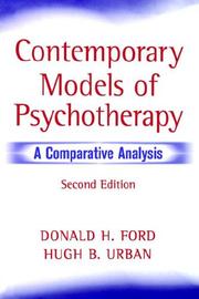 Cover of: Contemporary models of psychotherapy: a comparative analysis
