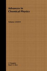 Cover of: Volume 86, Advances in Chemical Physics by 