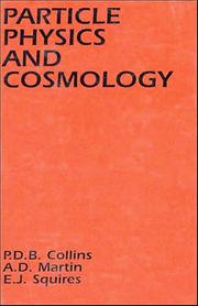 Cover of: Particle physics and cosmology