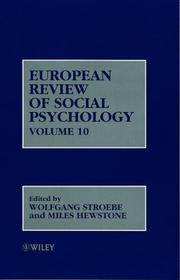Cover of: European Review of Social Psychology by 