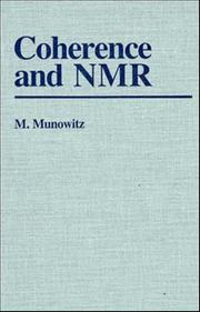 Cover of: Coherence and NMR