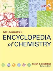 Cover of: Van Nostrand's Encyclopedia  of Chemistry by Glenn D. Considine