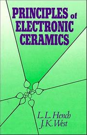Cover of: Principles of electronic ceramics