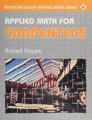 Cover of: Applied Math for Carpenters (Addison-Wesley Applied Math Series)
