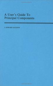 Cover of: A user's guide to principal components by J. Edward Jackson