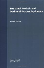 Cover of: Structural analysis and design of process equipment