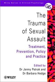 Cover of: The Trauma of Sexual Assault: Treatment, Prevention and Policy