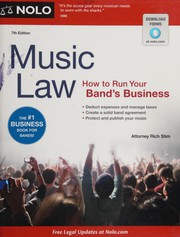 Cover of: Music law by Richard Stim