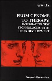Cover of: From Genome to Therapy by Novartis Foundation, J. Craig Venter
