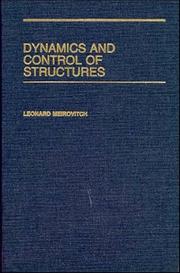 Cover of: Dynamics and control of structures