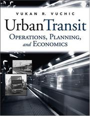 Cover of: Urban Transit : Operations, Planning and Economics