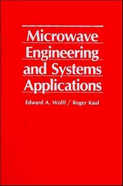 Cover of: Microwave engineering and systems applications