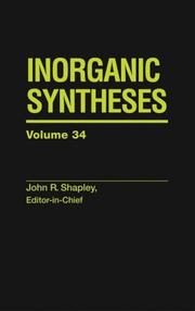 Cover of: Inorganic Syntheses by Inc. Inorganic Syntheses