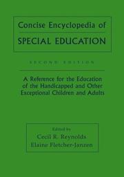 Cover of: Concise Encyclopedia of Special Education: A Reference for the Education of the Handicapped and Other Exceptional Children and Adults