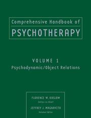 Cover of: Comprehensive Handbook of Psychotherapy, Psychodynamic/Object Relations