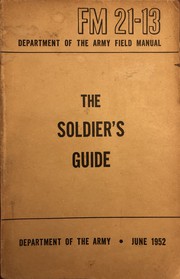 Cover of: The Soldier's Guide: FM 21-13