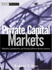 Front cover of Private Capital Markets by Robert T. Slee