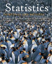 Cover of: Statistics: principles and methods