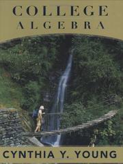 Cover of: College algebra