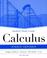 Cover of: Student Study Guide to accompany Calculus