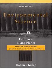 Cover of: Environmental Science, Student Review Guide: Earth as a Living Planet