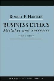 Cover of: Business ethics by Hartley, Robert F.