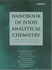 Cover of: Handbook of Food Analytical Chemistry, Water, Proteins, Enzymes, Lipids, and Carbohydrates