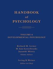 Cover of: Handbook of Psychology, Developmental Psychology