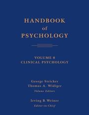 Cover of: Handbook of Psychology, Clinical Psychology