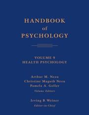 Cover of: Handbook of Psychology, Health Psychology by 