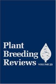 Cover of: Plant Breeding Reviews by Jules Janick