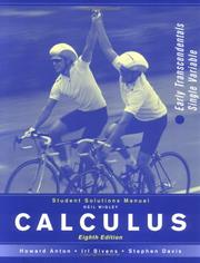 Cover of: Calculus: Early Transcendentals Single Variable
