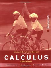 Cover of: Calculus, Student Solutions Manual: MV: Multivariable