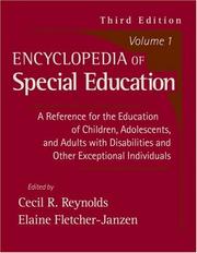 Cover of: Encyclopedia of Special Education Volume 1, 3rd Edition by Elaine Fletcher-Janzen, Cecil R. Reynolds