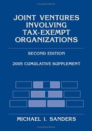 Cover of: Joint Ventures Involving Tax-Exempt Organizations, 2005 Cumulative Supplement