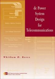Cover of: DC Power System Design for Telecommunications (IEEE Telecommunications Handbook Series)
