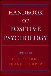 Cover of: Handbook of Positive Psychology