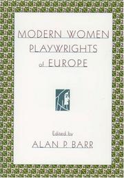 Cover of: Modern women playwrights of Europe