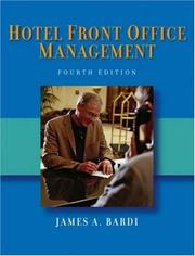 Hotel front office management by James A. Bardi
