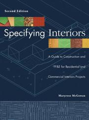 Cover of: Specifying interiors by Maryrose McGowan