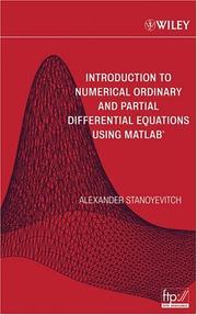 Cover of: Introduction to Numerical Ordinary and Partial Differential Equations Using MATLAB