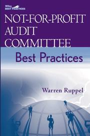 Cover of: Not-for-Profit Audit Committee Best Practices by Warren Ruppel